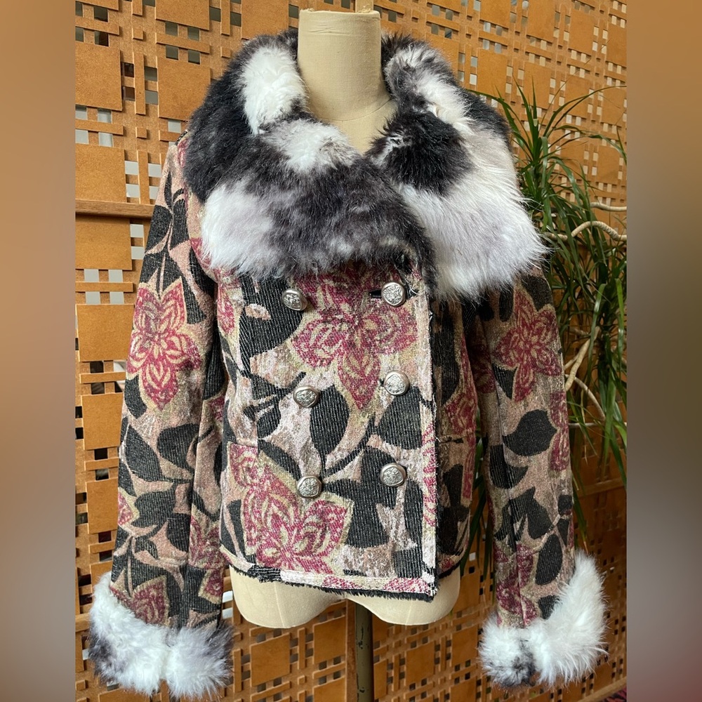 Custo Barcelona Fur Collar Coat